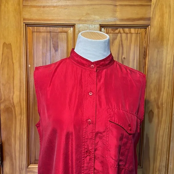 Silk tank top - Picture 2 of 6